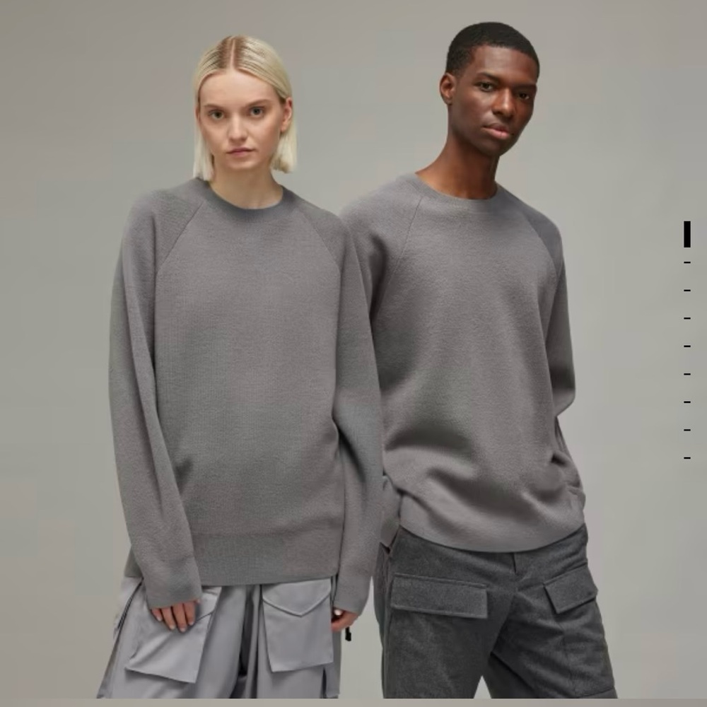 Y-3 LOGO KNIT CREW SWEATSHIRT size XL NWT